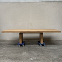 Double extendable dining table