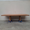 Double extendable dining table