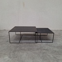 Pentagon nesting coffee table set