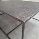 Pentagon nesting coffee table set