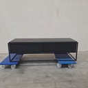 Monolit black TV cupboard