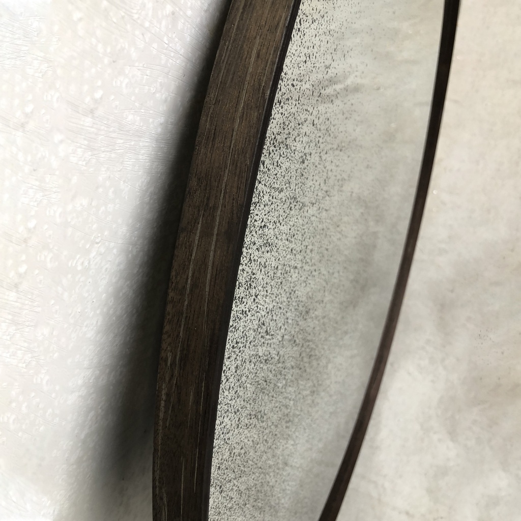 Aged wall mirror