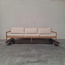 Jack outdoor 3-seater sofa with cushion