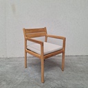 Jack outdoor dining chair with cushion