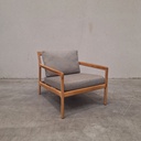 Jack outdoor lounge chair with cushion