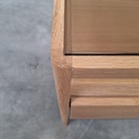 Spindle bedside table