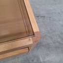Spindle bedside table