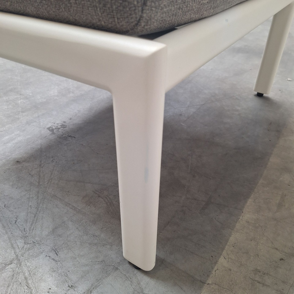 Jack outdoor footstool with cushion