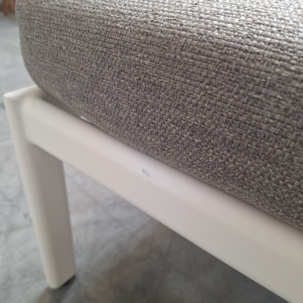 Jack outdoor footstool with cushion