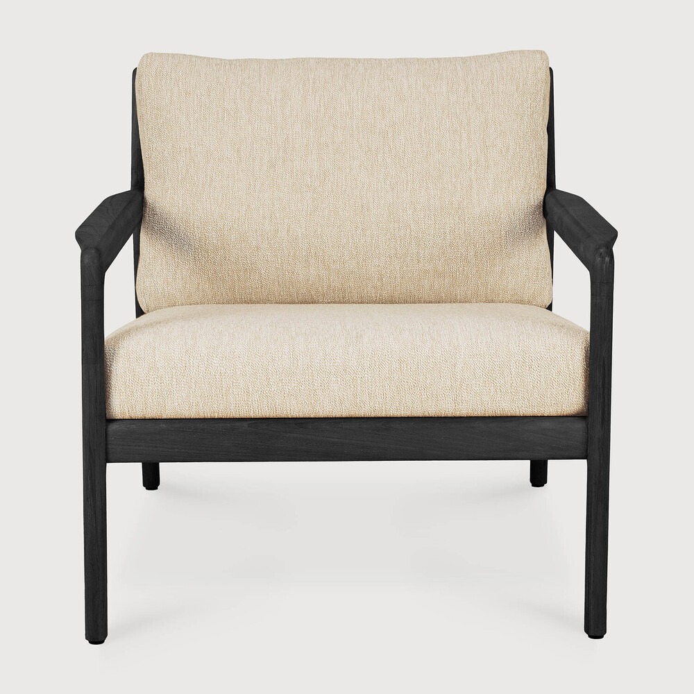Teak Jack outdoor lounge chair with cushion