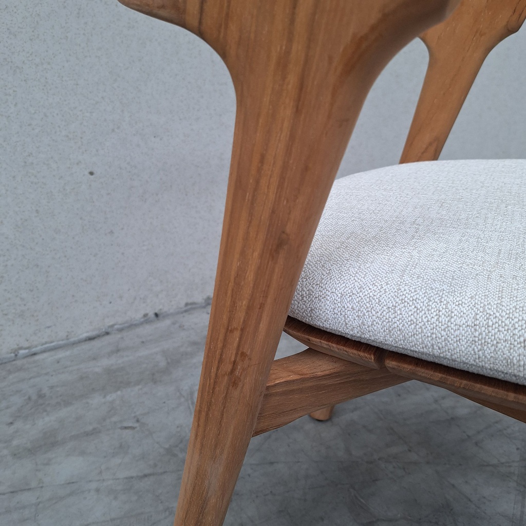 Set of 4 Bok outdoor dining chair with cushion