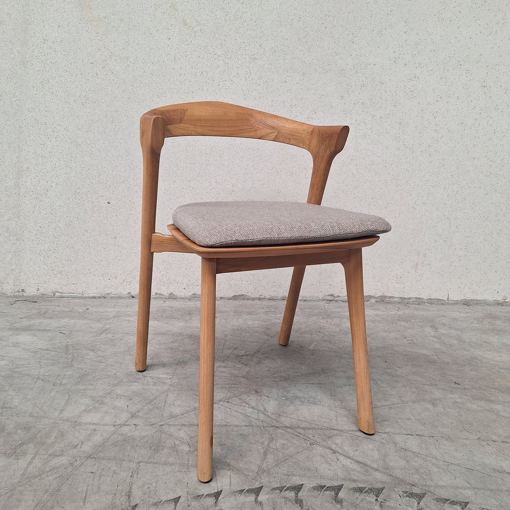 Bok outdoor dining chair with cushion