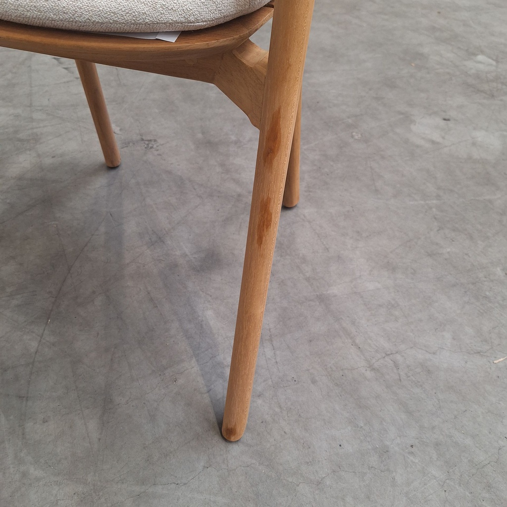 Bok outdoor dining chair with cushion