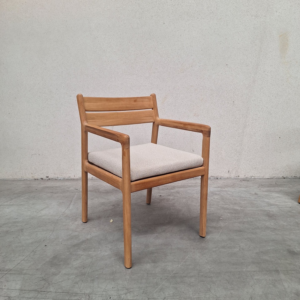 Set of 4 Jack outdoor dining chair with cushion