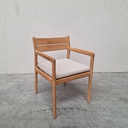 Set of 4 Jack outdoor dining chair with cushion