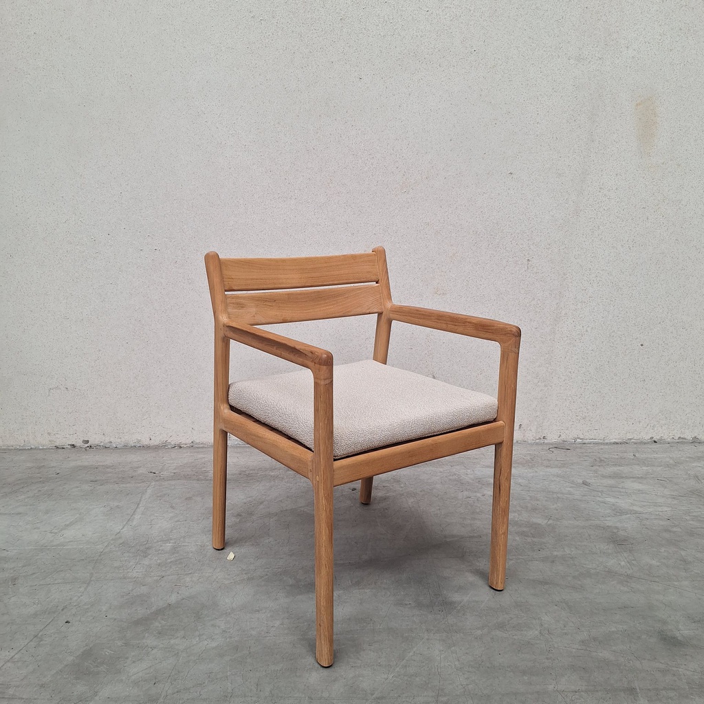 Set of 4 Jack outdoor dining chair with cushion