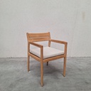 Set of 4 Jack outdoor dining chair with cushion