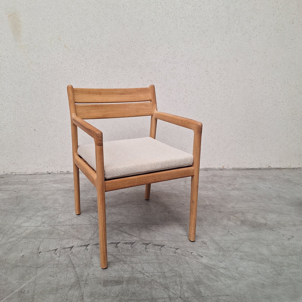 Set of 4 Jack outdoor dining chair with cushion