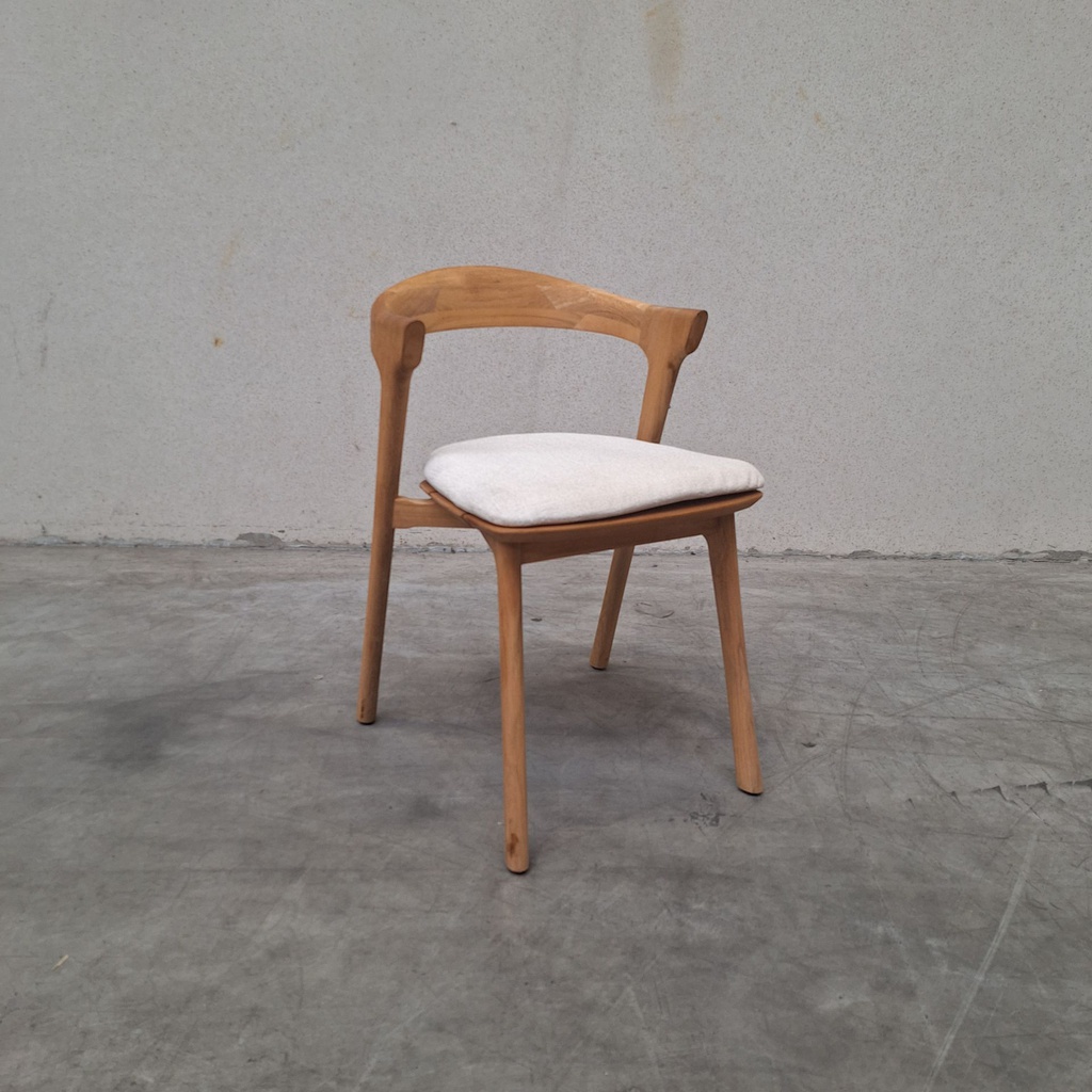Bok outdoor dining chair with cushion