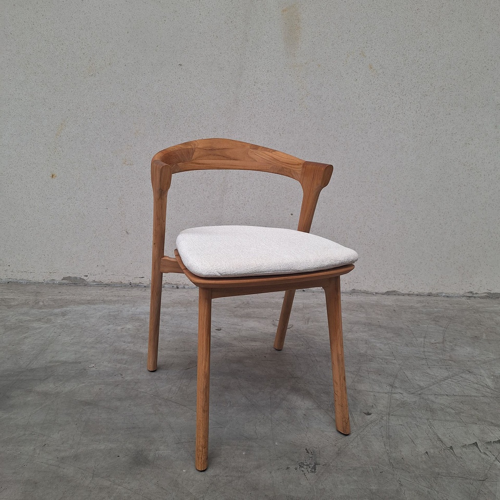 Bok outdoor dining chair with cushion