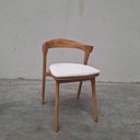 Bok outdoor dining chair with cushion
