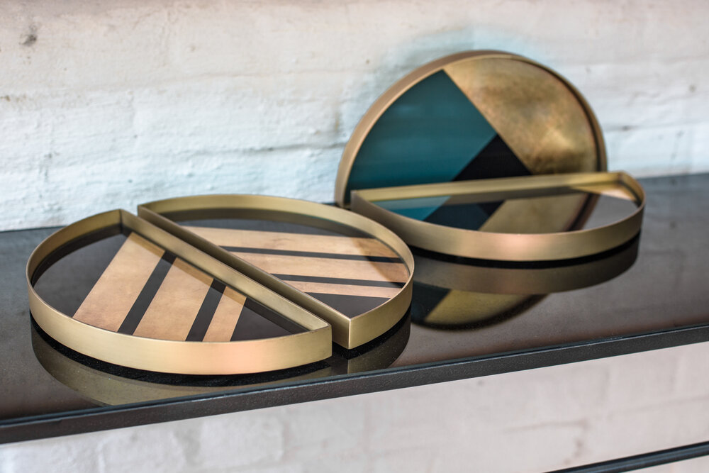 Geometric valet tray set TEMPLATE