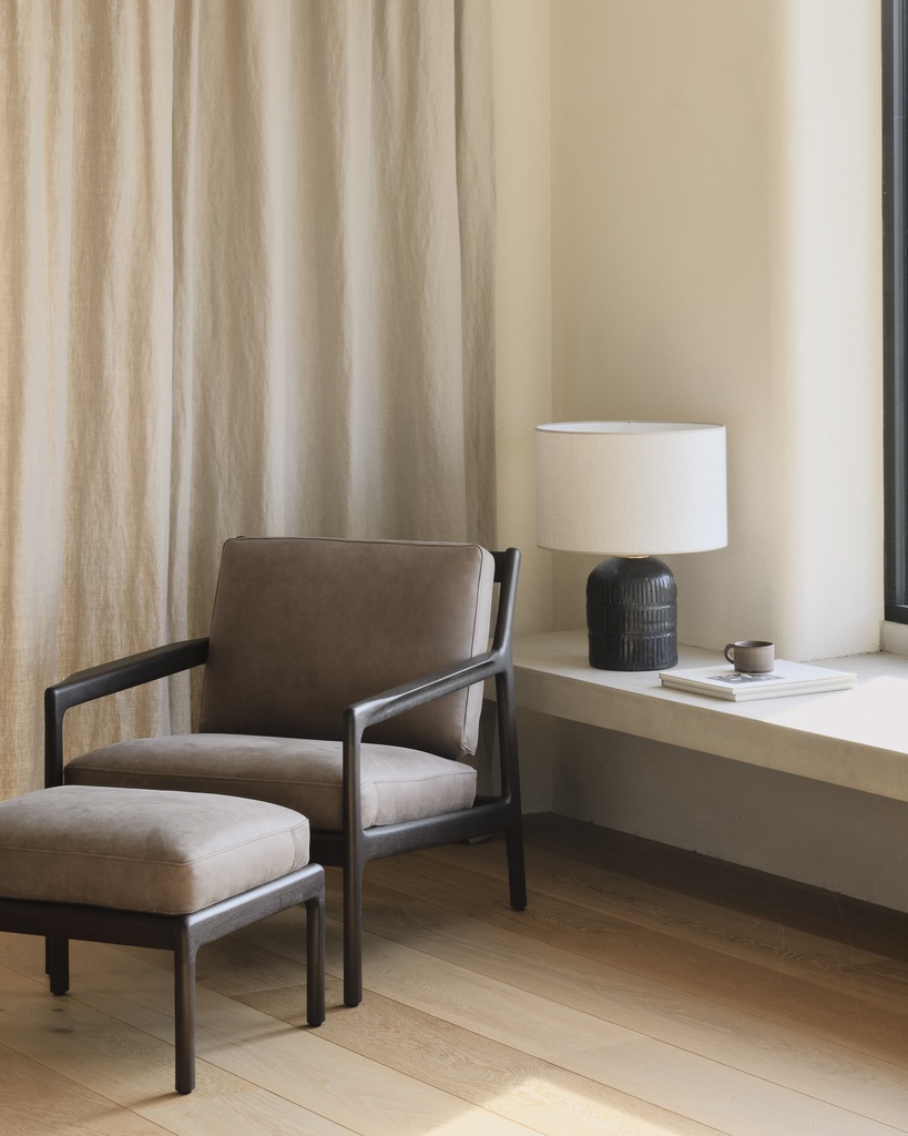 Jack footstool cushion (Terra nubuck Leather) TEMPLATE