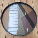 Angle glass tray