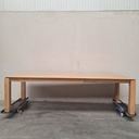Slice extendable dining table