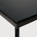 Compact charcoal side table