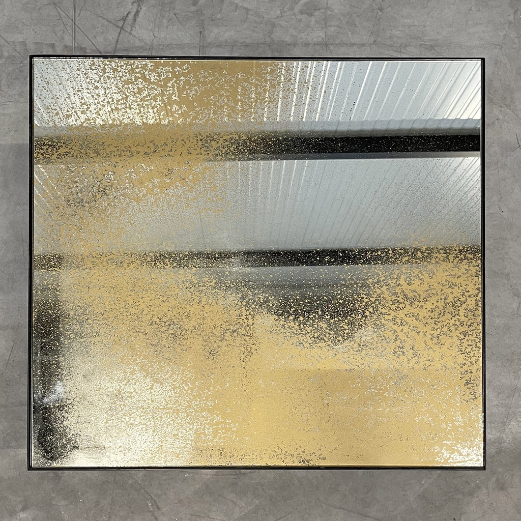 Heavy aged mirror coffee table 