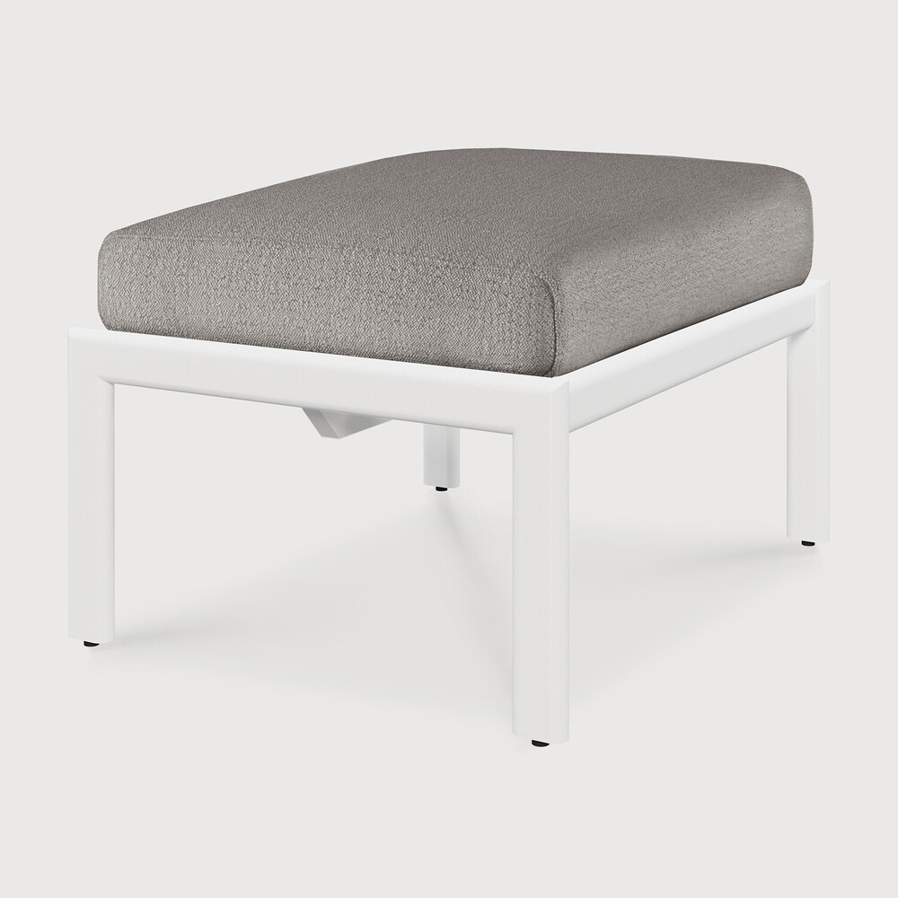 Jack outdoor footstool with cushion