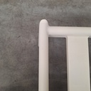 Jack outdoor footstool with cushion