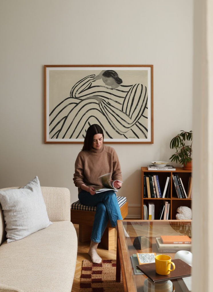 Waiting Poster incl. oak frame (50x70cm)