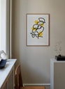 Lemons Poster incl. oak frame (50x70cm)