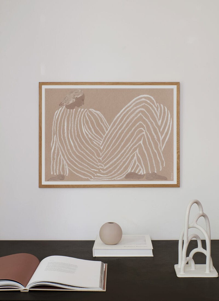 Me Poster incl. oak frame (50x70cm)