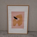 Asthet Stone Poster incl. oak frame (70x100cm)