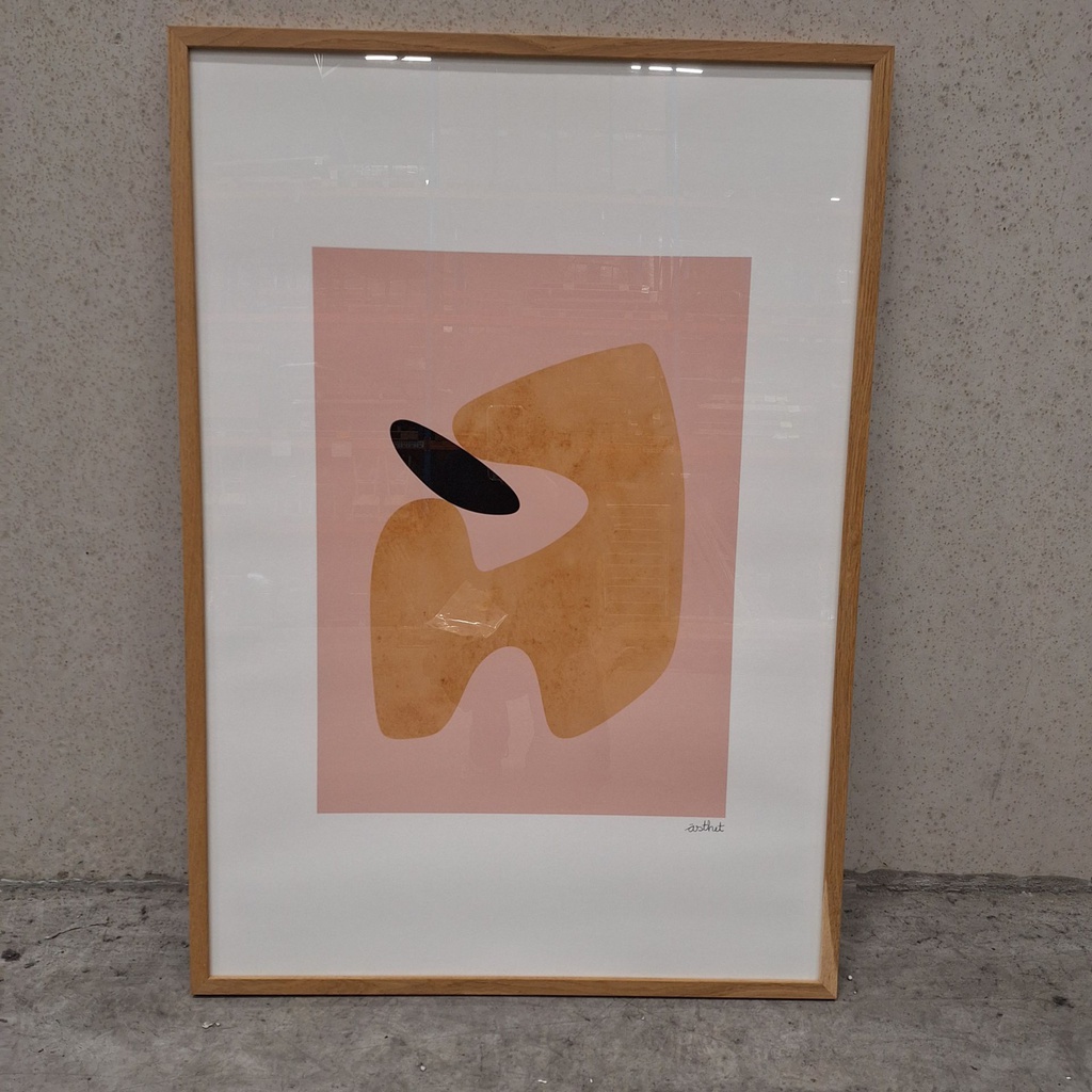 Asthet Stone Poster incl. oak frame (70x100cm)