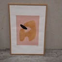 Asthet Stone Poster incl. oak frame (70x100cm)