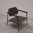 DC lounge chair - chocolate leather