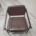 DC lounge chair - chocolate leather