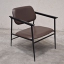 DC lounge chair - chocolate leather