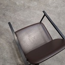DC lounge chair - chocolate leather