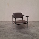 DC lounge chair - chocolate leather