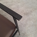 DC lounge chair - chocolate leather