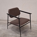 DC lounge chair - chocolate leather