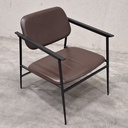 DC lounge chair - chocolate leather