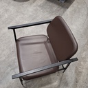 DC lounge chair - chocolate leather
