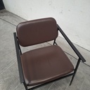 DC lounge chair - chocolate leather