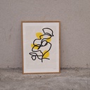 Lemons Poster incl. oak frame (50x70cm)